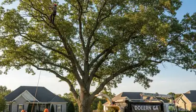 Professional tree removal service crew working in Albany, GA