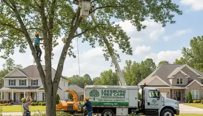 Professional tree removal service crew working in Albany, GA