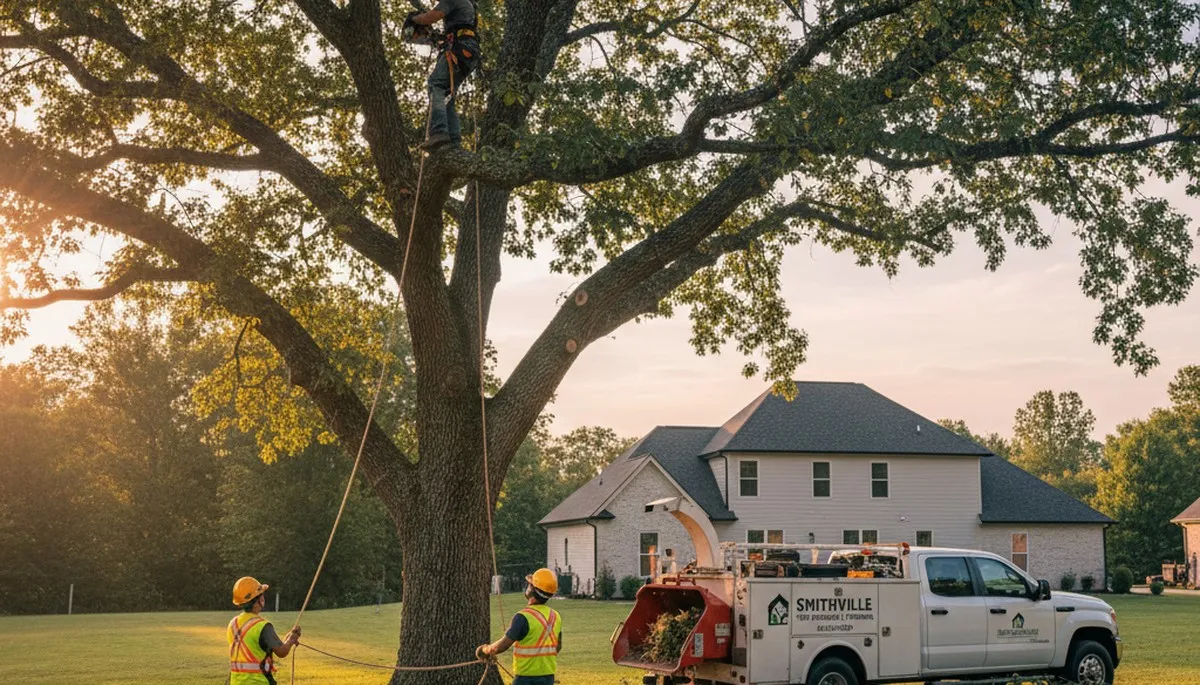 Professional tree removal service in Albany GA safely clearing residential property trees