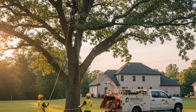 Professional tree removal service in Albany GA safely clearing residential property trees